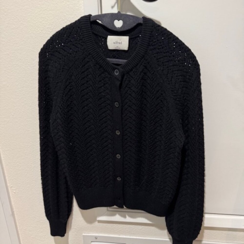 Aritzia Wilfred Cardigan | Black